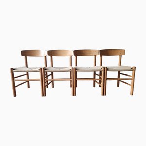 J 39 Shaker Chairs by Børge Mogensen for FDB Møbler, 1947, Set of 4-CTM-2041720