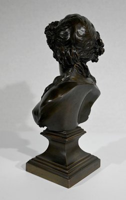 J.C. Marin, Young Woman Crowned with Flowers, 19th-Century, Bronze-RVK-1341794