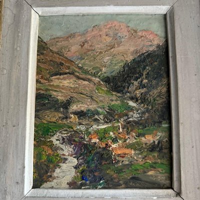 J. Denier, La Maurienne, 1920s, Oil on Panel, Framed-QKG-2019605