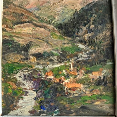 J. Denier, La Maurienne, 1920s, Oil on Panel, Framed-QKG-2019605