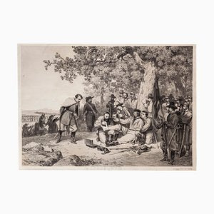 J. Didier Et Adam, Garibaldi Wounded in Aspromonte B, Lithograph, 19th Century-ZCI-874827