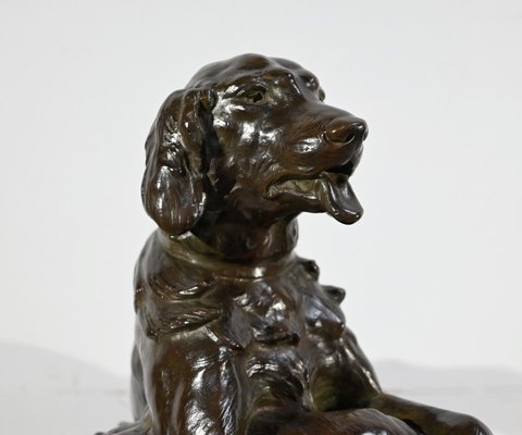 J-E. Masson, The Dog with a Hare, Early 1900s, Bronze-RVK-1724912