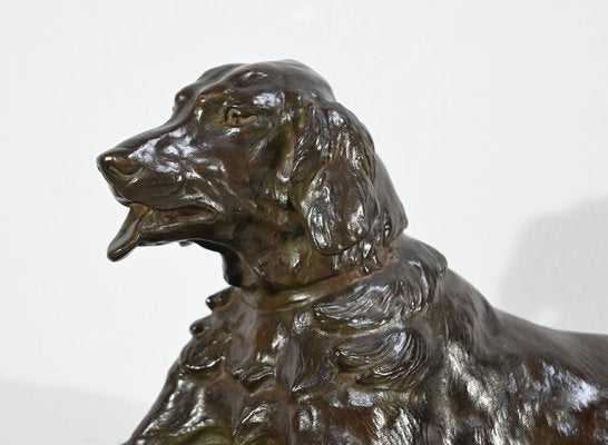 J-E. Masson, The Dog with a Hare, Early 1900s, Bronze-RVK-1724912