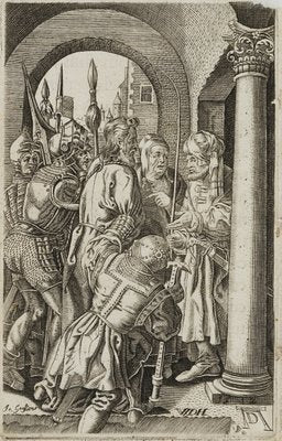 J. Goosens, 17th-Century After Dürer, Christ Before Pilatus-OJR-1273393