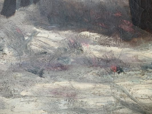 J. Han, Winter Landscape, 1880, Oil on Canvas, Framed-WQQ-2036119