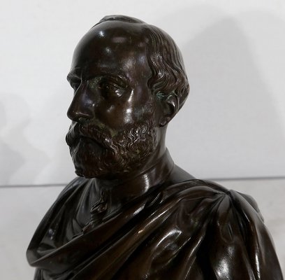 J-L Véray, Le Comte de Chambord, Late 19th Century, Bronze Bust-RVK-1133684