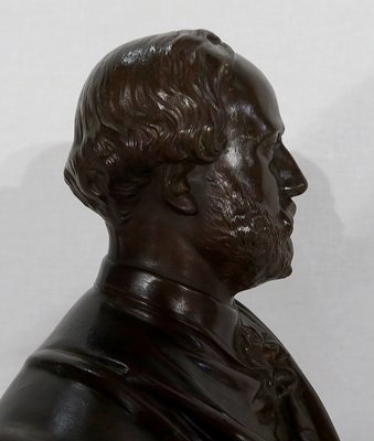 J-L Véray, Le Comte de Chambord, Late 19th Century, Bronze Bust-RVK-1133684