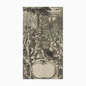 J. Meyer, a King Is Ambushed With His Army, 17th-century, Etching-OJR-1273410