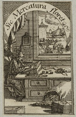 J. Meyer, Allegory of the Successful Merchant, 17th-Century, Etching-OJR-1273395