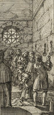 J. Meyer, Decapitation in a Cell, 17th-Century, Etching-OJR-1273462