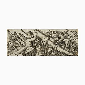 J. Meyer, Design of an Architectural Frieze, Weapons of Heracles and Mercury, Trophy Representation, 17th-Century, Etching-OJR-1273457