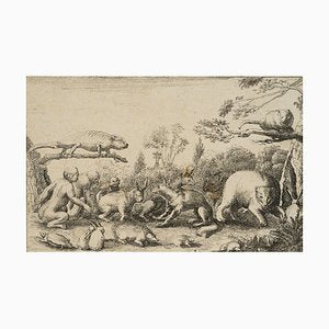 J. Meyer, Domestic and Foreign Animals, 17th-Century, Etching-OJR-1273468