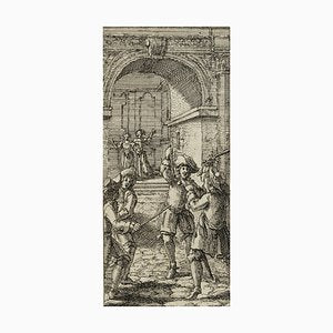 J. Meyer, Duel in the Courtyard of a Palace, 17th-Century, Etching-OJR-1273461