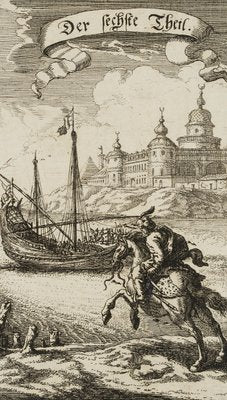 J. Meyer, Osmanischer Reiter am Meer, 1677, Etching-OJR-1273243