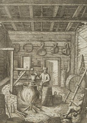 J. Meyer, Representation of a Baroque Dairy, 17th-Century, Etching-OJR-1273475