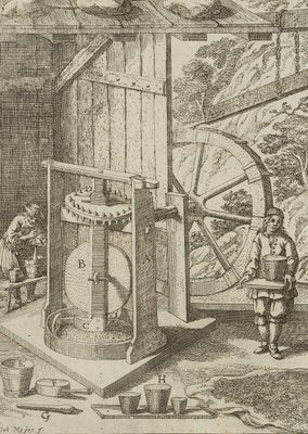 J. Meyer, Representation of an Oil Mill, 17th-century, Etching-OJR-1273425