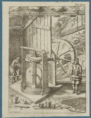 J. Meyer, Representation of an Oil Mill, 17th-century, Etching-OJR-1273425