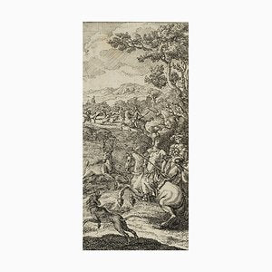 J. Meyer, Riders to the Stag Hunt, 17th-Century, Etching-OJR-1273459