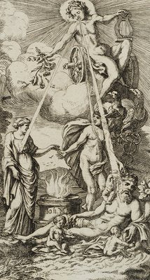 J. Meyer, Symbol of the Chest, Apollo on the Chariot, 17th-Century, Etching-OJR-1273386