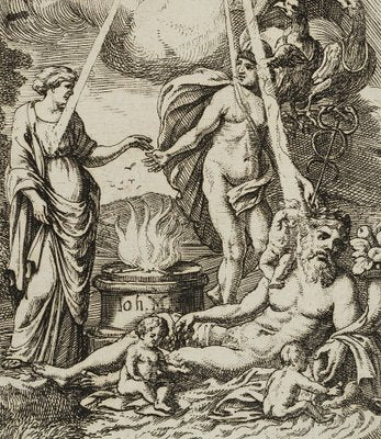 J. Meyer, Symbol of the Chest, Apollo on the Chariot, 17th-Century, Etching-OJR-1273386