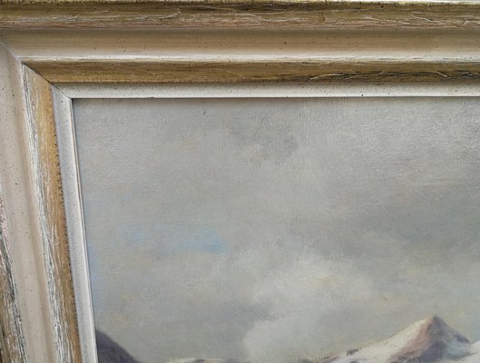 J. Miller, Mountain Landscape, Oil on Canvas, Framed-FSD-1067622