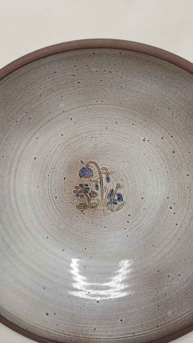 J&N Pierlot Stoneware Salad Bowl, 1970s