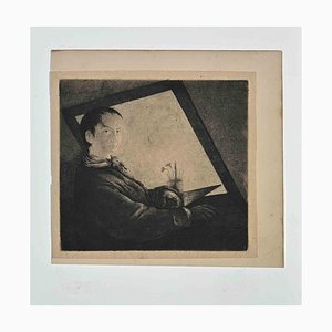 J.-P. Norblin de La Gourdaine, Self-Portrait, Etching, Early 1800s-ZCI-1406935