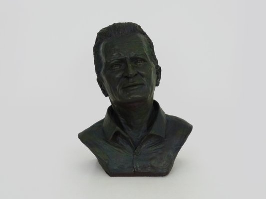 J. Pignol, Bust of Marcel Pagnol, 1970s, Terracotta-MZP-1778437