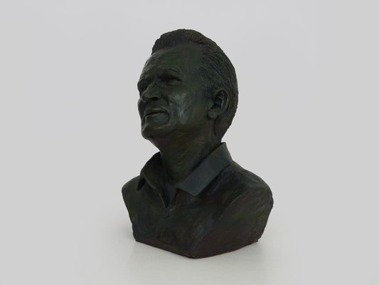 J. Pignol, Bust of Marcel Pagnol, 1970s, Terracotta-MZP-1778437