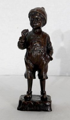 J. Schmidt-Felling, Le Petit Fumeur, Late 19th Century, Bronze-RVK-1133686