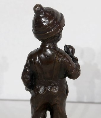 J. Schmidt-Felling, Le Petit Fumeur, Late 19th Century, Bronze-RVK-1133686