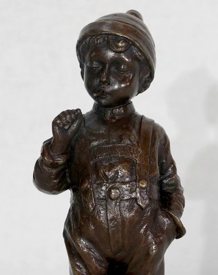 J. Schmidt-Felling, Le Petit Fumeur, Late 19th Century, Bronze-RVK-1133686