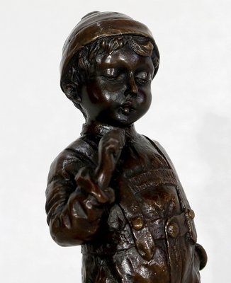 J. Schmidt-Felling, Le Petit Fumeur, Late 19th Century, Bronze-RVK-1133686