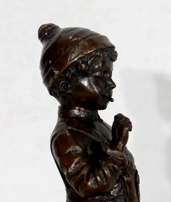 J. Schmidt-Felling, Le Petit Fumeur, Late 19th Century, Bronze-RVK-1133686