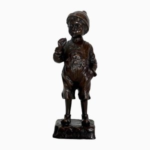 J. Schmidt-Felling, Le Petit Fumeur, Late 19th Century, Bronze-RVK-1133686