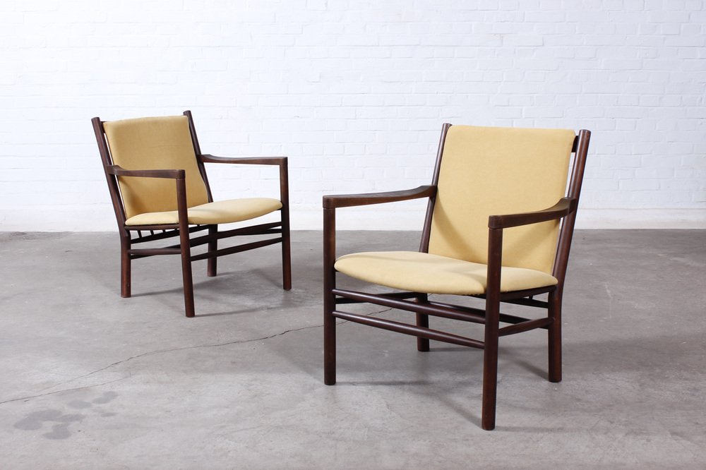 J147 Armchair in Leather by Erik Ole Jørgensen for FDB Møbler, Set of 2