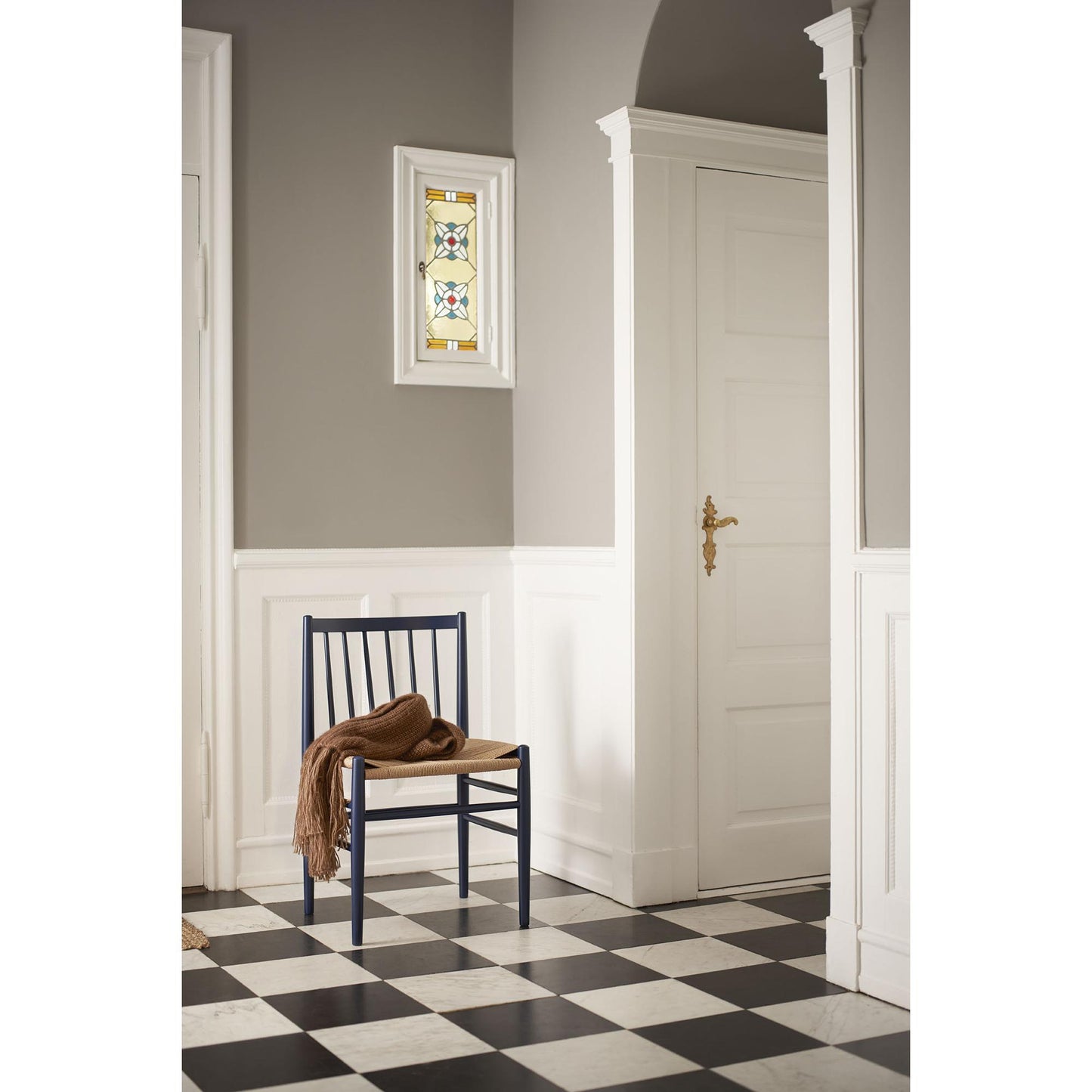 FDB Furniture J80 Dining Chair Smoked Oak/Natural Seat