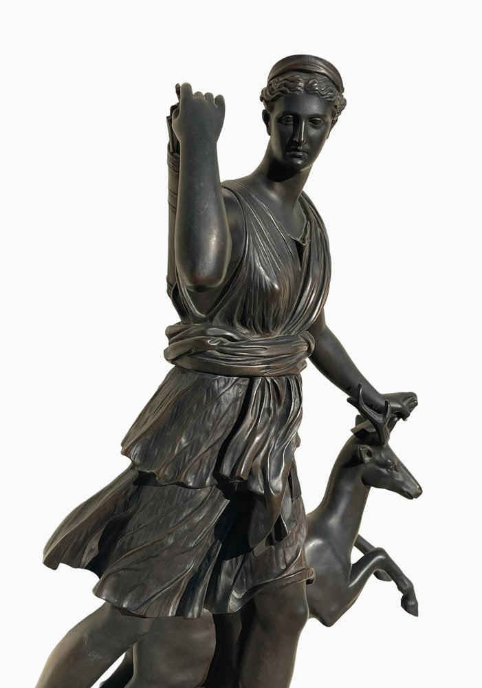 Jaboeuf, Diane À La Biche / Diane de Versailles, Bronze