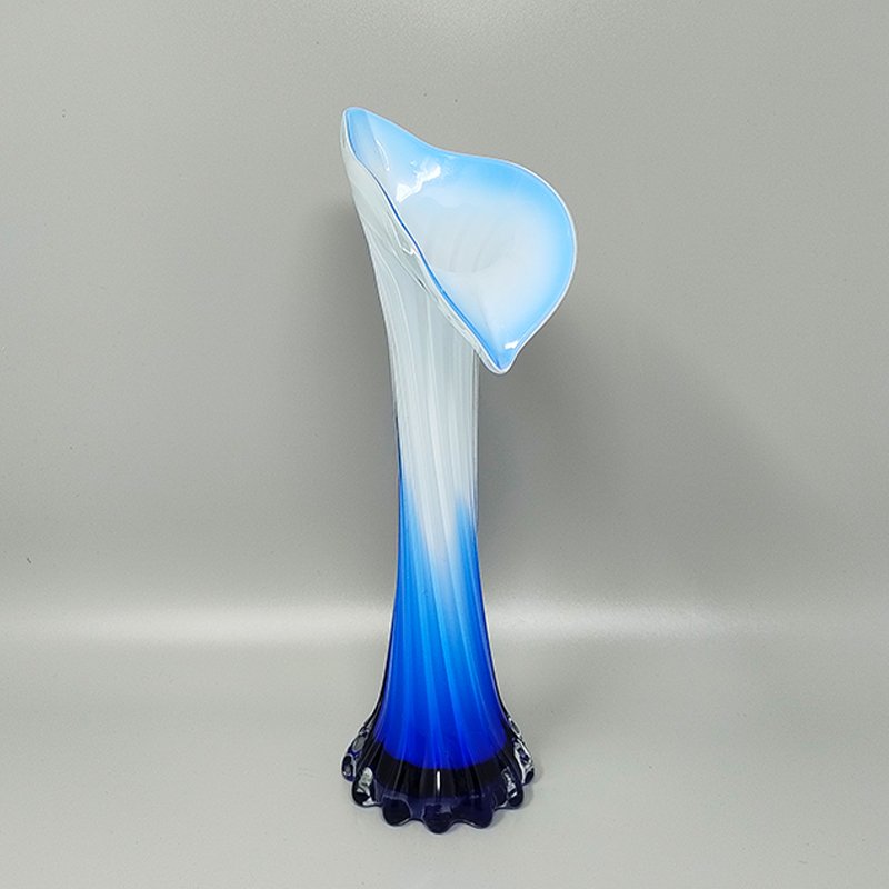 Jack in the Pulpit Calla Lily Vase in Murano Glass, 1960s