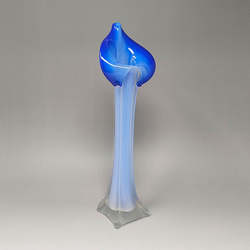 Jack in the Pulpit Calla Lily Vase in Murano Glass, 1960s