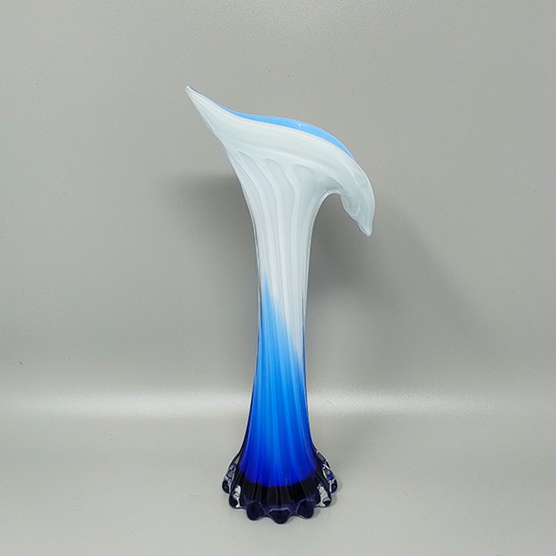 Jack in the Pulpit Calla Lily Vase in Murano Glass, 1960s