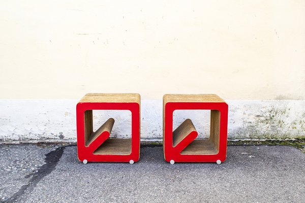 Jack Magazine Racks from Kubedesign, Italy, 2000s, Set of 2-VCV-1724216