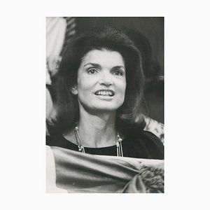 Jackie Kennedy at Madison Square Garden, Black and White Photograph, 1970s-DYV-1788059