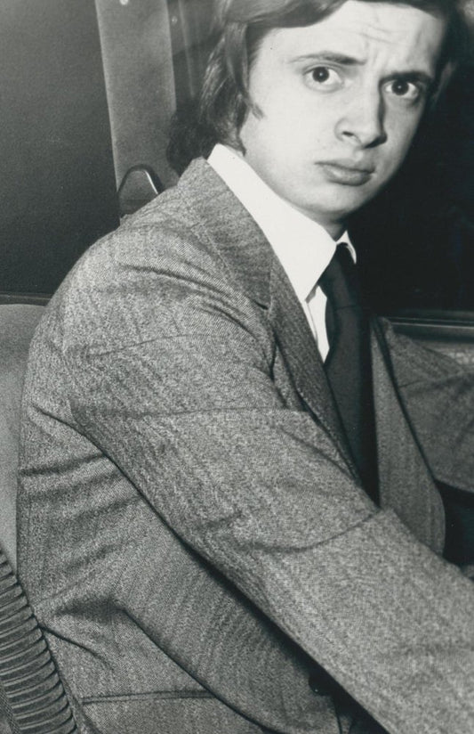 Jackie Kennedy in Car, Paris, France, 1970s, Black & White Photograph