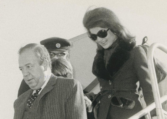 Jackie Kennedy Leaving the Plane, 1970s, Photograph