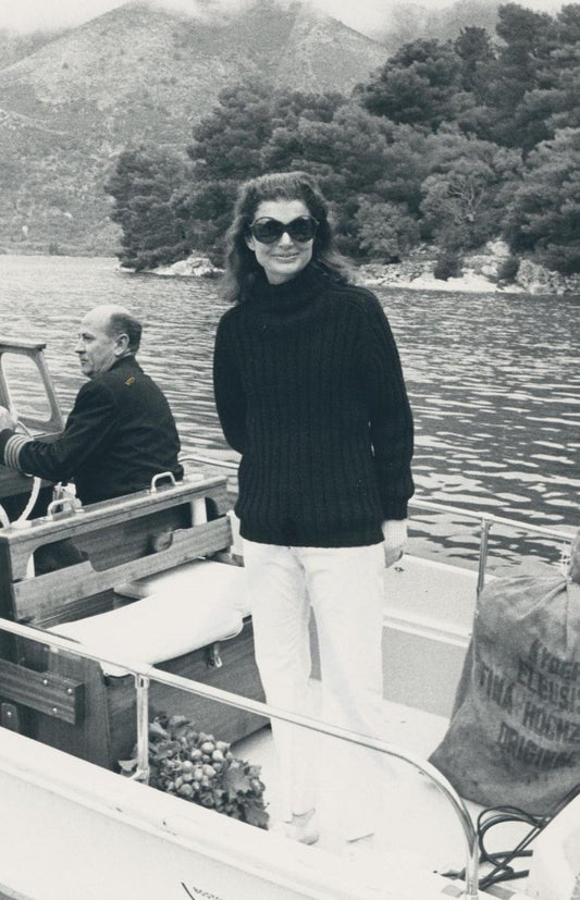 Jackie Kennedy on Board, 1970s, Photograph