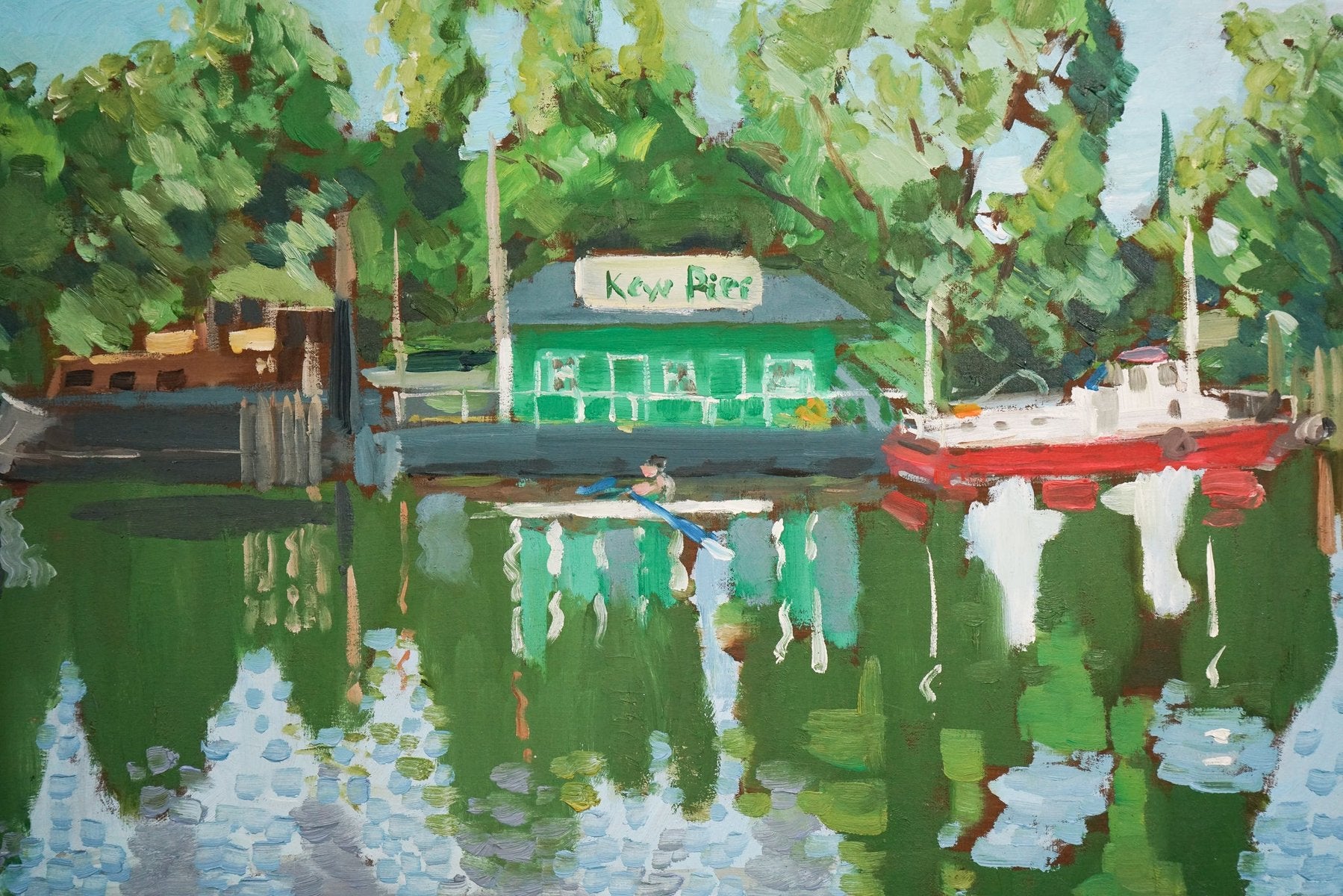 Jackson, Kew Bridge, 2000s, Oil on Board