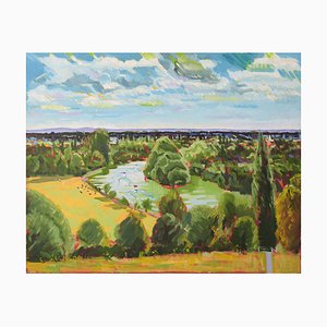 Jackson, Richmond Terrace in Summer, 2016, Oil on Board-AOI-1318394