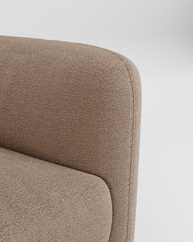 Jacob Armchair in Fabric Boucle Beige by Collector Studio