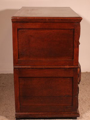 Jacobean Chest of Drawers in Oak, 17th Century-HPU-1775443